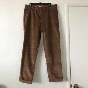 Mango Man Brown Corduroy Trousers 32